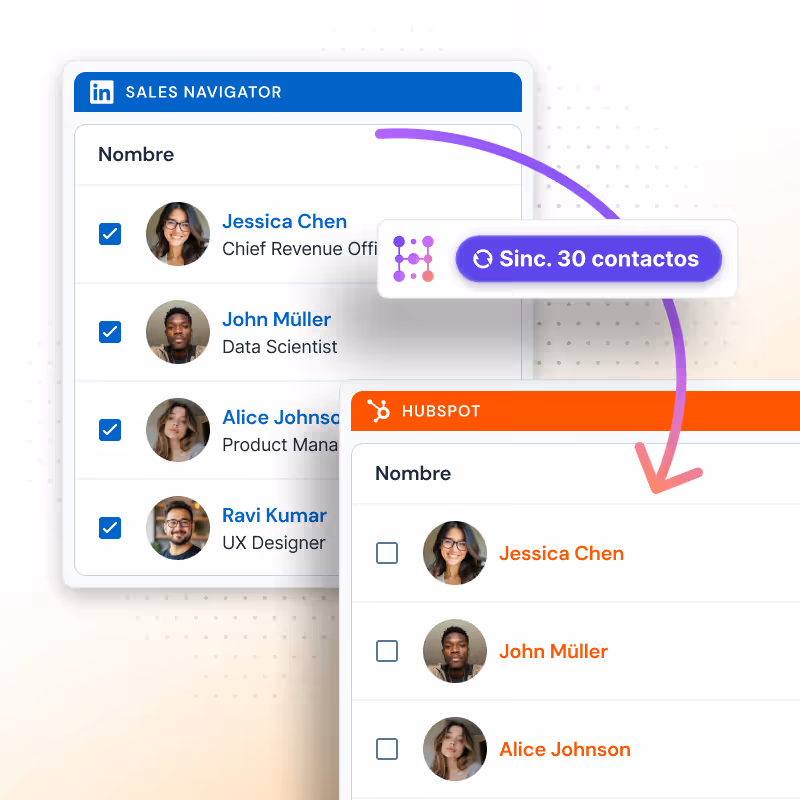 Exportar Sales Navigator en masa con Hublead