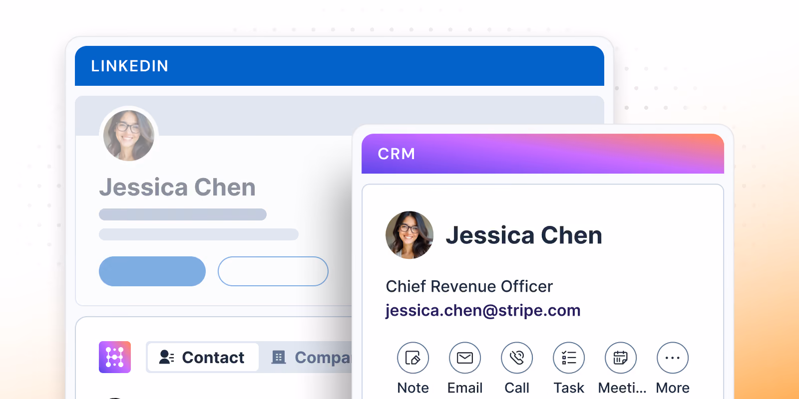 Add a LinkedIn contact to a CRM sequence