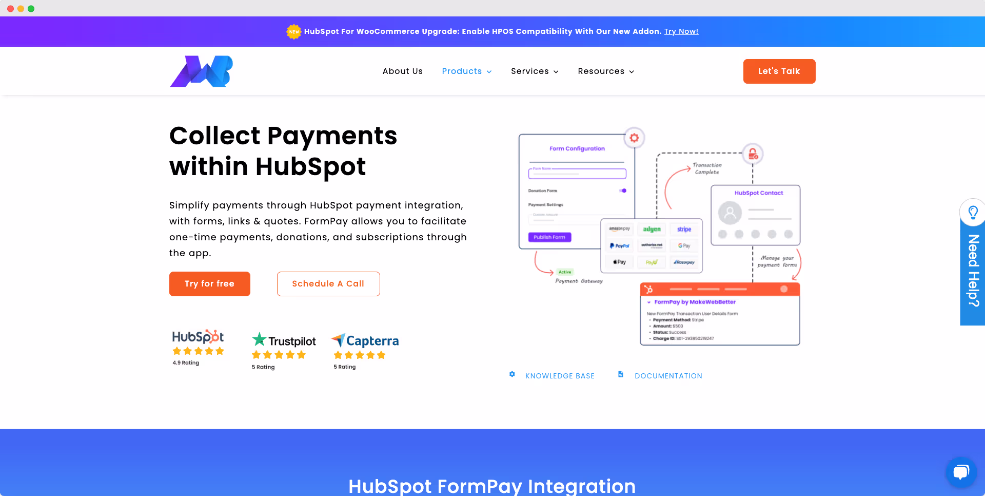 FormPay HubSpot Integration app