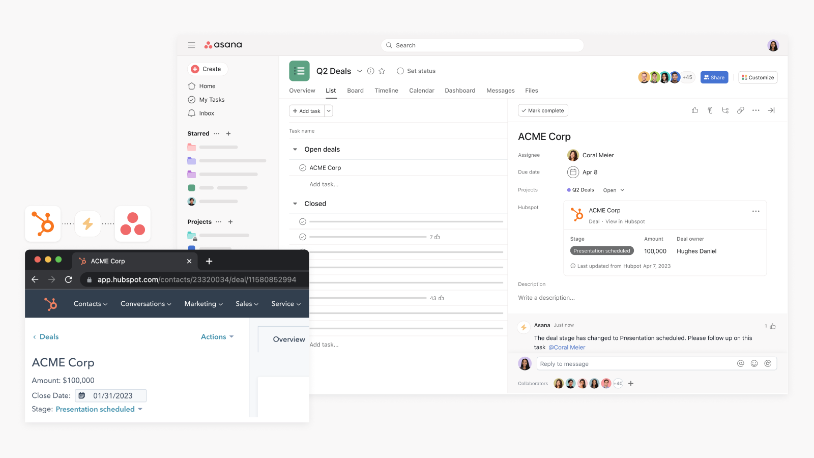 Asana HubSpot-Integration