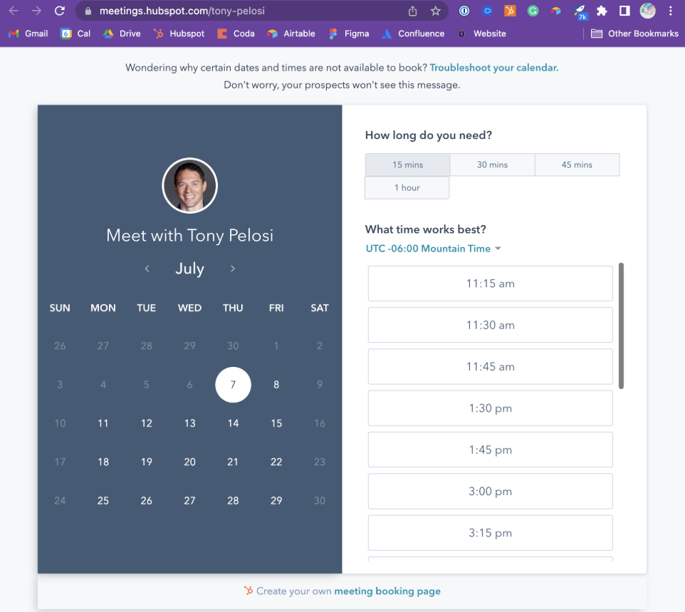 Meeting scheduling