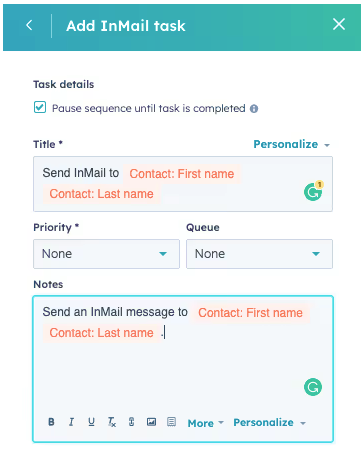 Task Creation