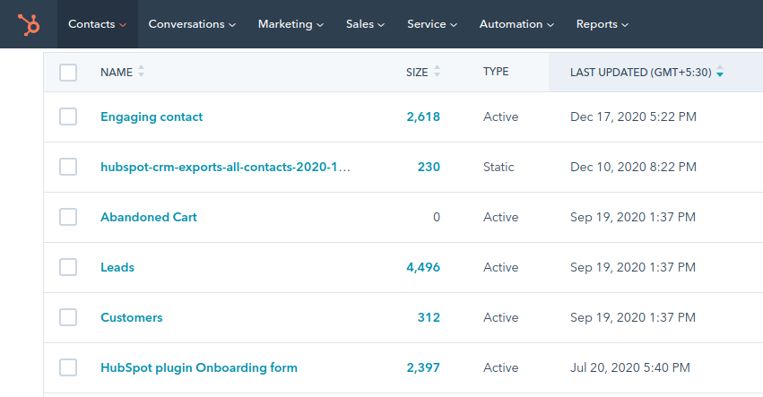 Check the date of last update for your lists in HubSpot to stay relevant within your digital marketing strategy
