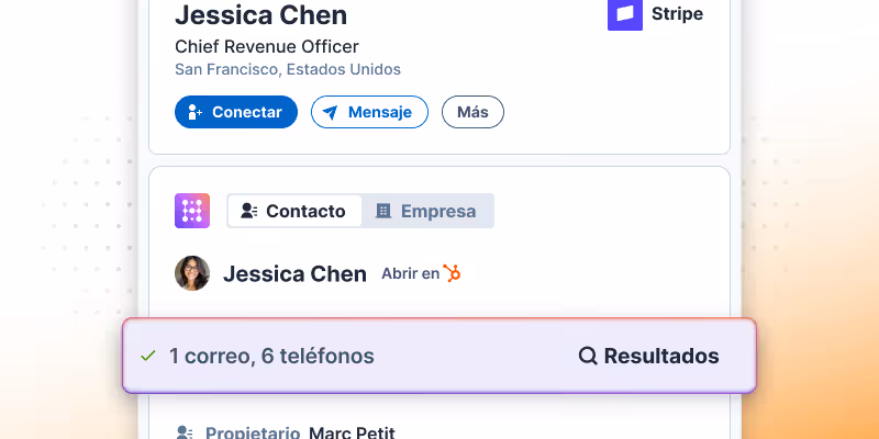 Enriquecer contacto de LinkedIn para usuarios de HubSpot