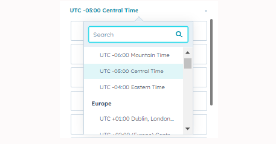 Détection du fuseau horaire pour les réunions dans HubSpot