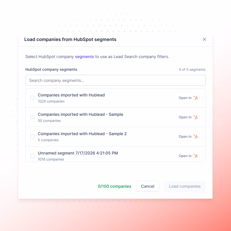 Search across your lists for CRM users