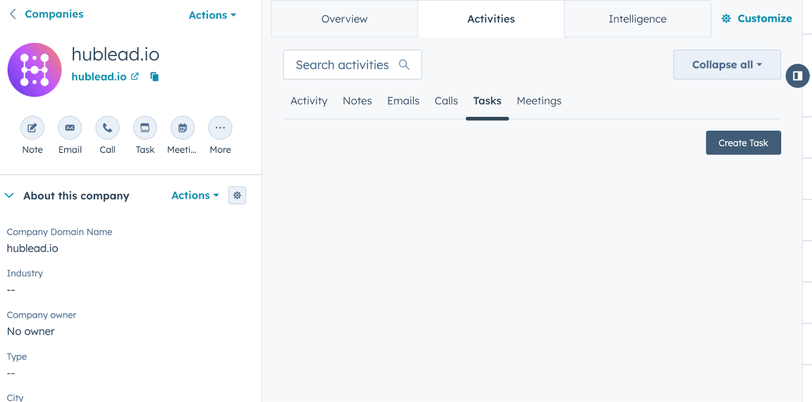 How to manually create tasks in HubSpot