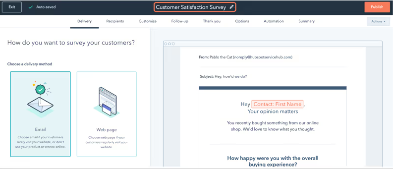 Customer Satisfaction Follow-Up Sequence