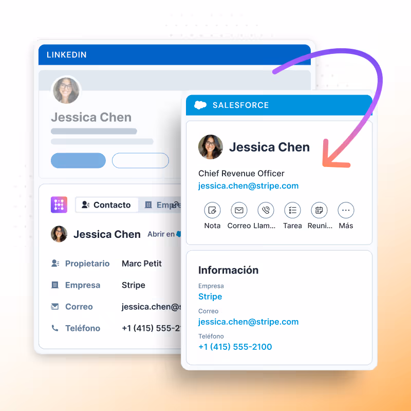 Importar contacto de LinkedIn a Salesforce
