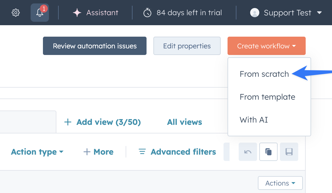 LinkedIn Workflow-Trigger in HubSpot