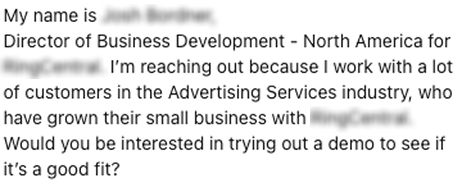 What makes for a good message on LinkedIn