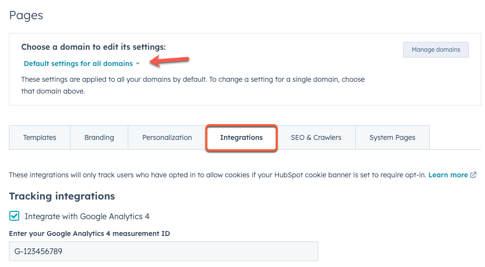 HubSpot integrations Google Analytics