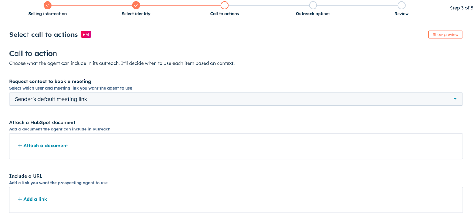 1. Passe par la configuration de l'agent de prospection