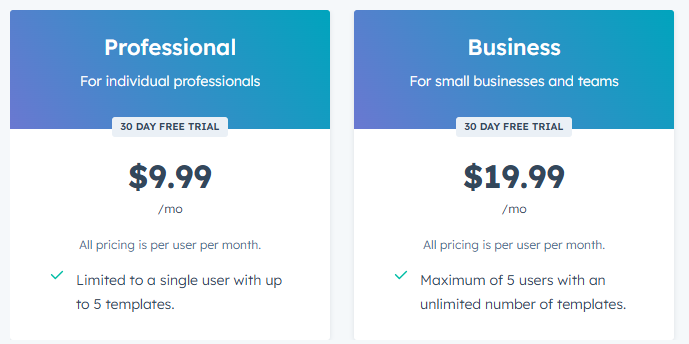 SnapSign pricing