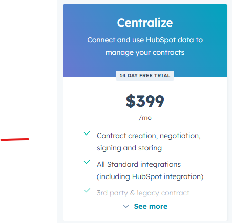 Contractbook pricing