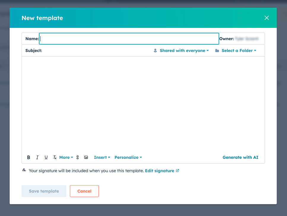 So erstellst du ein Template in HubSpot