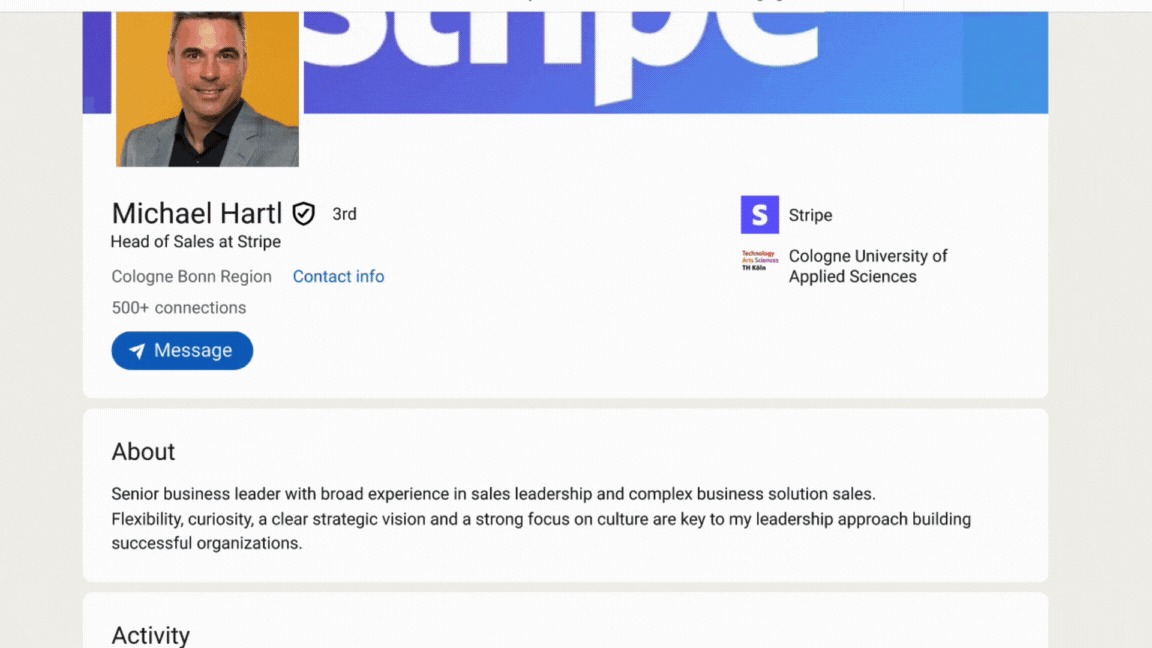 E-Mail-Finder auf LinkedIn für HubSpot-User