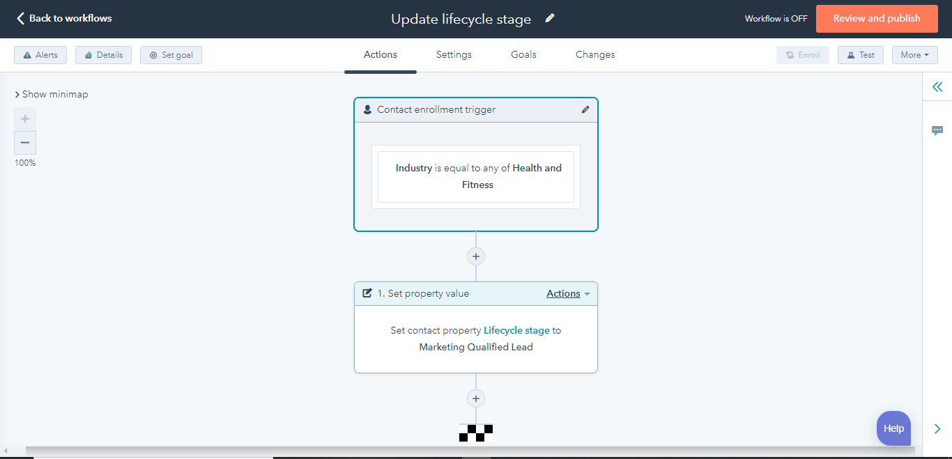 Update Lead status - Workflow - HubSpot