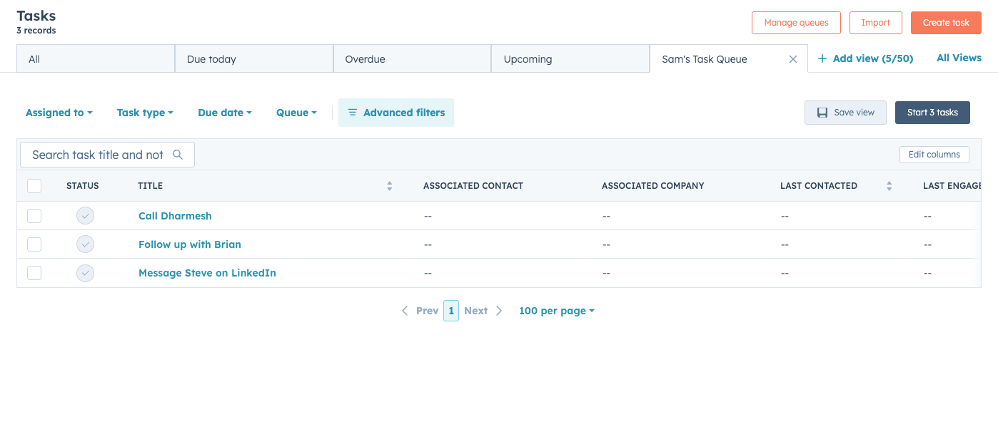 To-dos with Tasks