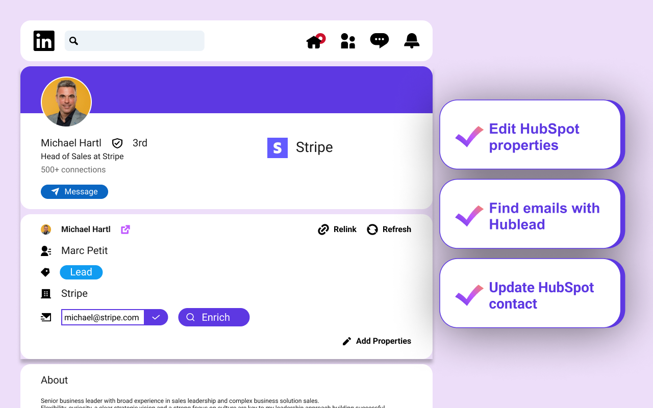 Enrich with email addresses & phone numbers and reach out