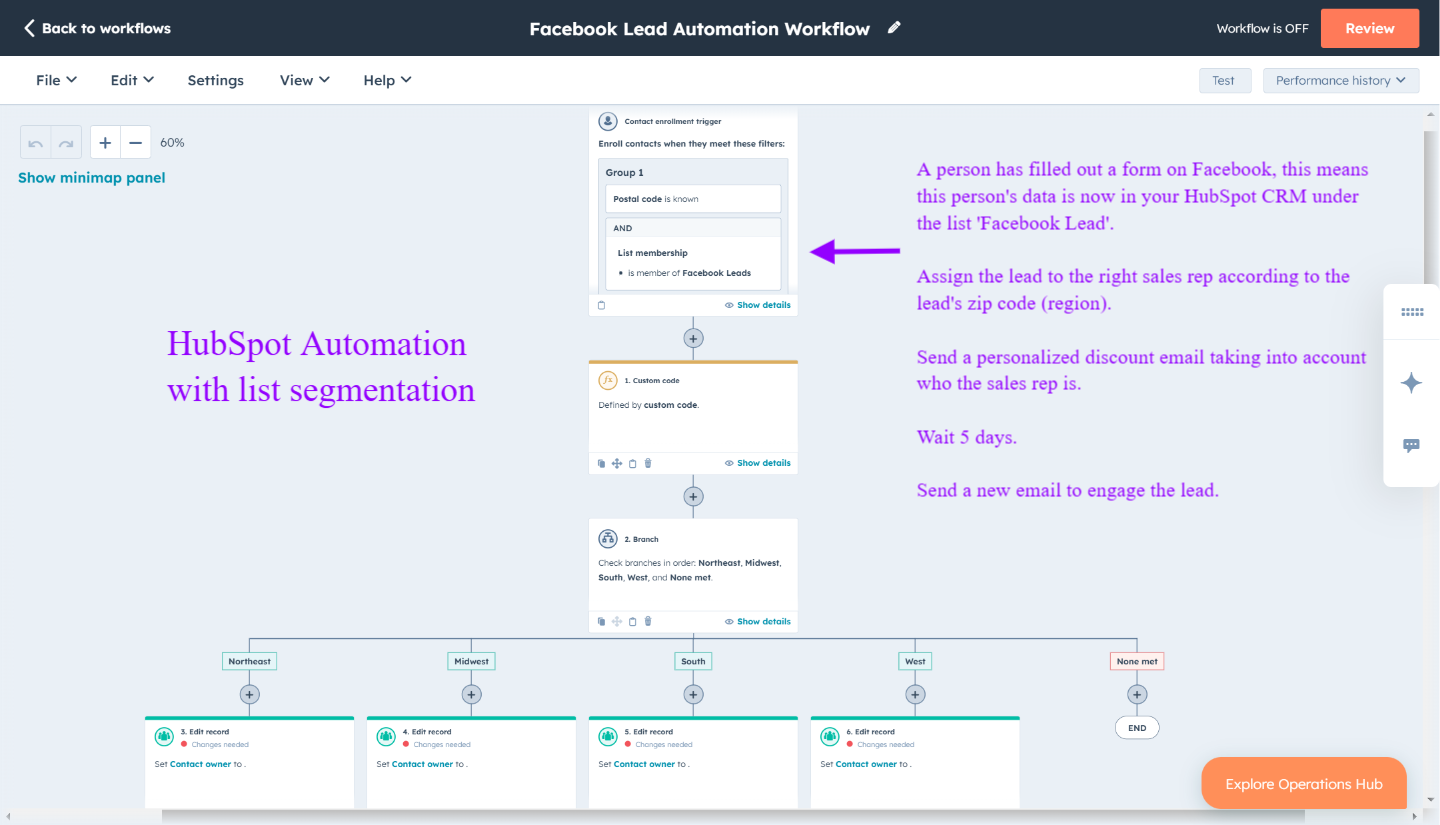Active list in automation workflows hubspot
