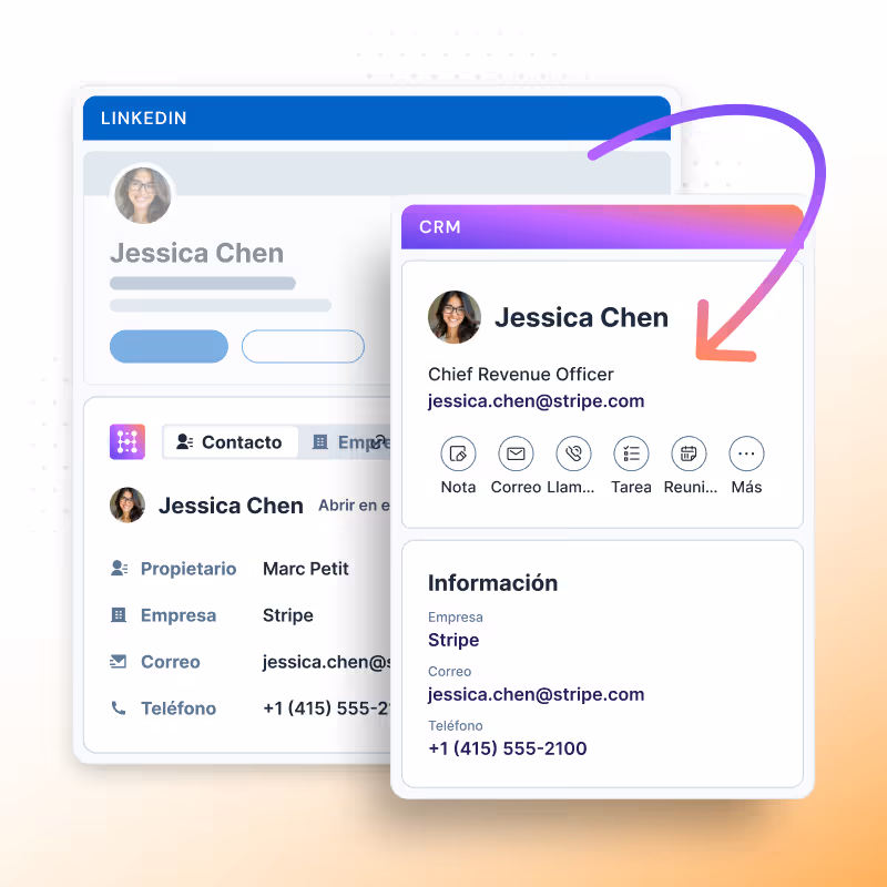 Importar contacto de LinkedIn a tu CRM