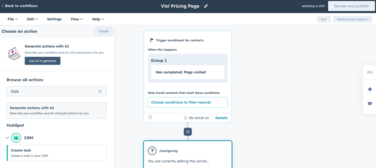 How to automatically create tasks in HubSpot